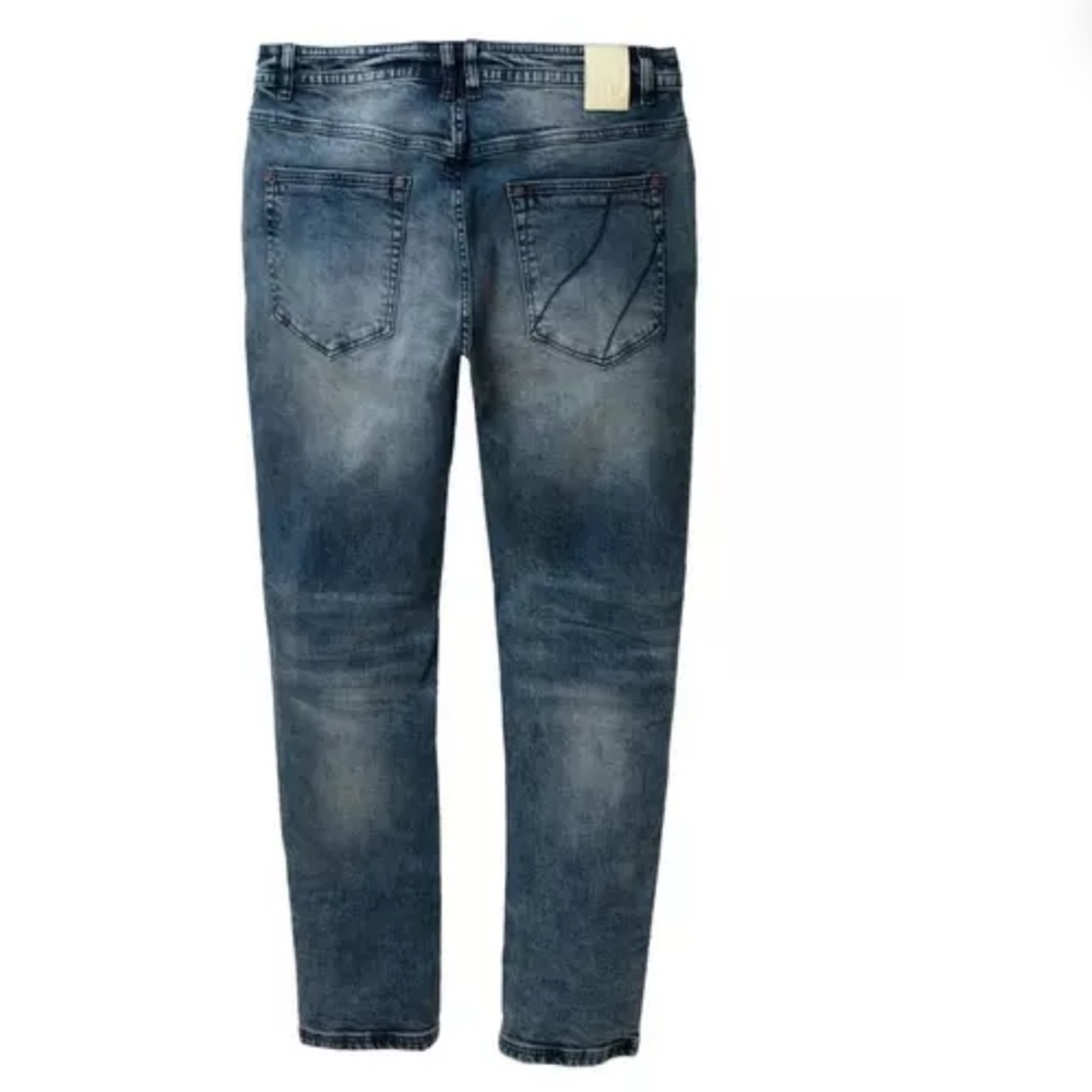 Born Fly Men's Slim Fit Dark Wash Denim Jeans